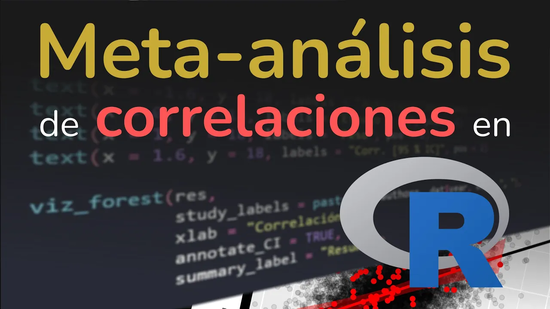 Meta-análisis de correlaciones en R [Video y guía en PDF]