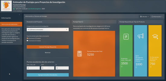 Estimador de Puntajes para Proyectos de Investigación [App]